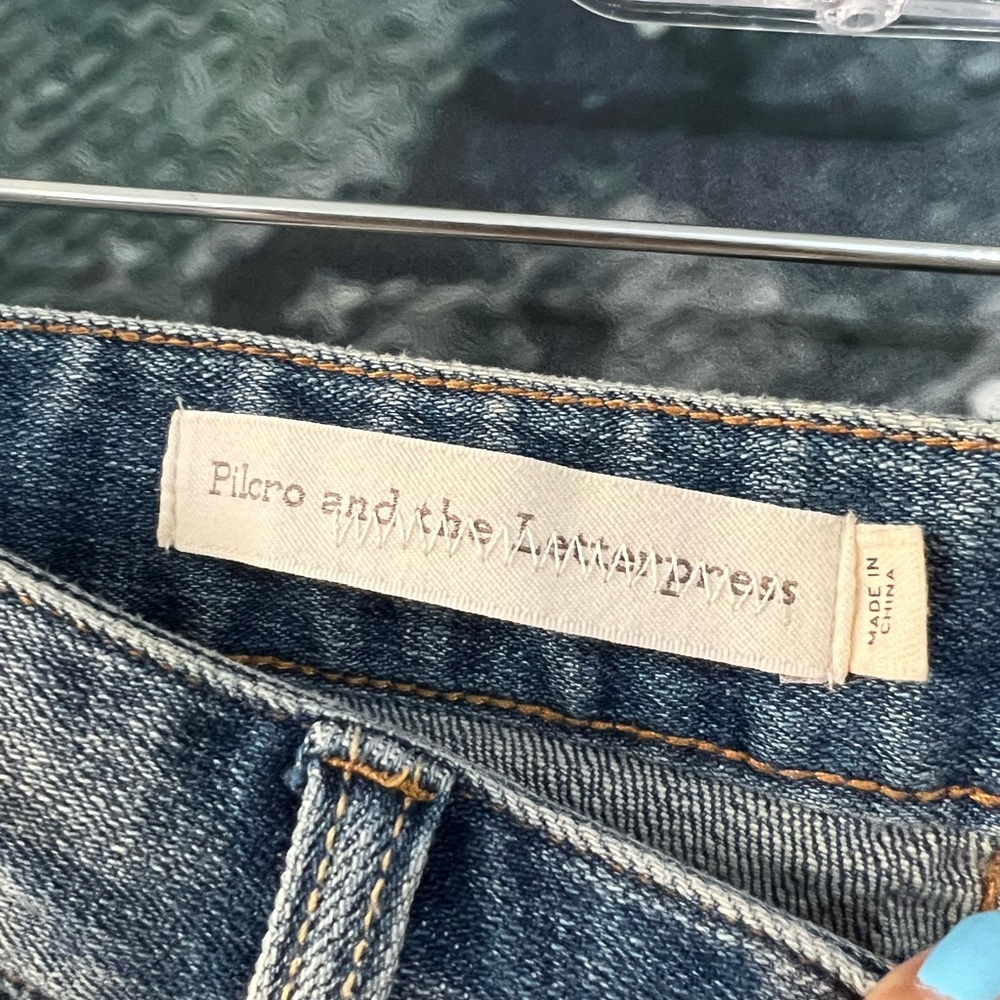 Pilcro & the Letterpress | Slim boyfriend Jean with beaded tassles - Picture 11 of 11